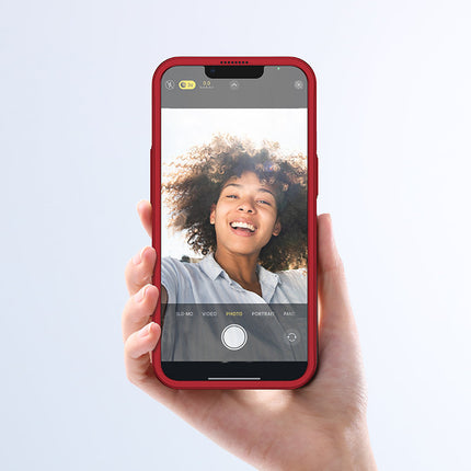 JOYROOM Case cover for iPhone 13 case for back and front + tempered glass red – image 3