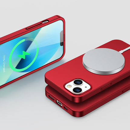 JOYROOM Case cover for iPhone 13 case for back and front + tempered glass red – image 9