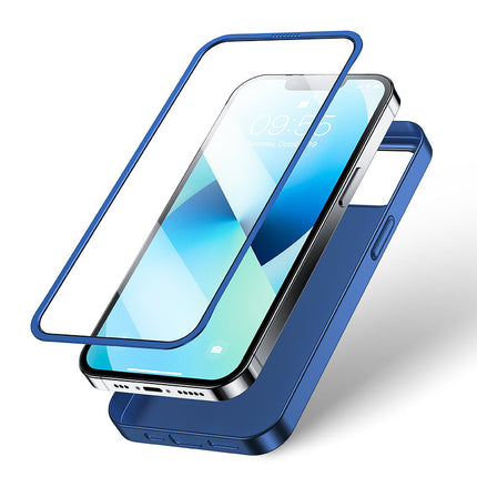 JOYROOM Case cover for iPhone 13 case for back and front + tempered glass red – image 13
