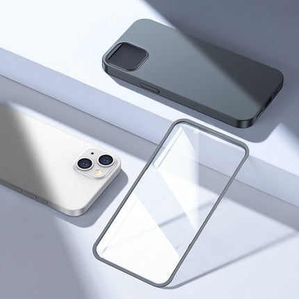JOYROOM Case for iPhone 13 case for back and front + tempered glass gray – image 9