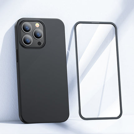 JOYROOM Case cover for iPhone 13 Pro case for back and front + tempered glass black – image 2