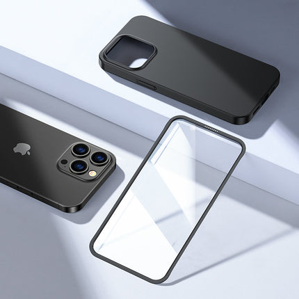 JOYROOM Case cover for iPhone 13 Pro case for back and front + tempered glass black – image 9