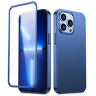 JOYROOM Case for iPhone 13 Pro case for back and front + tempered glass blue