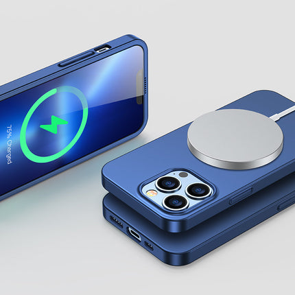 JOYROOM Case for iPhone 13 Pro case for back and front + tempered glass blue – image 9