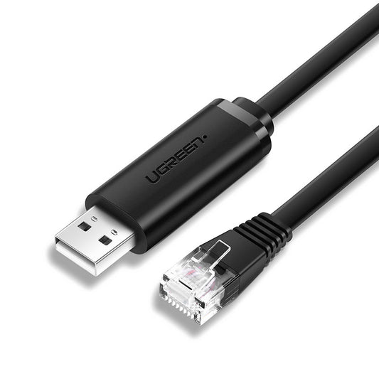UGREEN Cable console cable USB adapter - RJ45 Ethernet screwdriver 1.5m black
