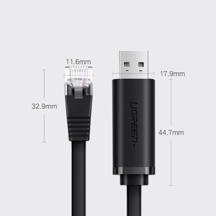 UGREEN Cable console cable USB adapter - RJ45 Ethernet screwdriver 1.5m black – image 10