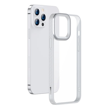 BASEUS Armor-resistant case for iPhone 13 Pro with gel grey frame – image 3