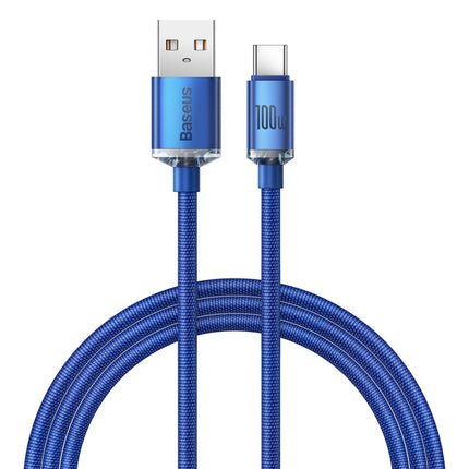 BASEUS Wire cable for fast charging and transfer of USB-C data USB-C 100W 1.2m black – image 12