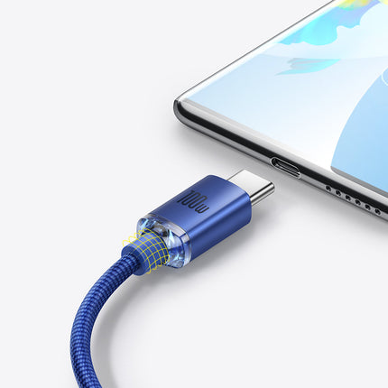 BASEUS Wire cable for fast charging and transfer of USB-C data USB-C 100W 1.2m black – image 20