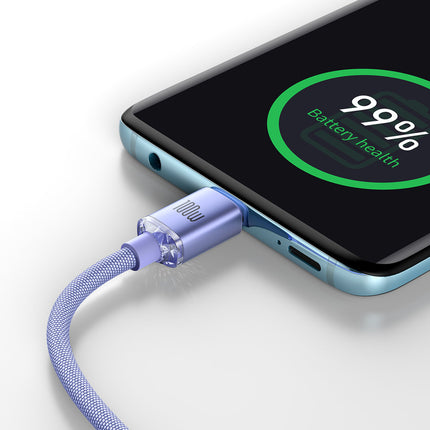 BASEUS USB-C 100W 1.2m blue cable for fast charging and transfer data – image 21