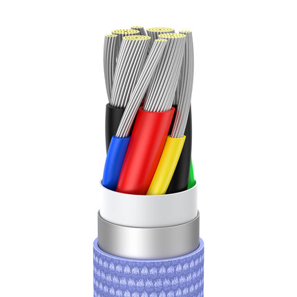 BASEUS USB-C 100W 1.2m blue cable for fast charging and transfer data – image 18