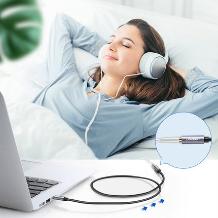 UGREEN Cable extension adapter audio AUX mini jack 3.5mm 1.5m blue – image 3