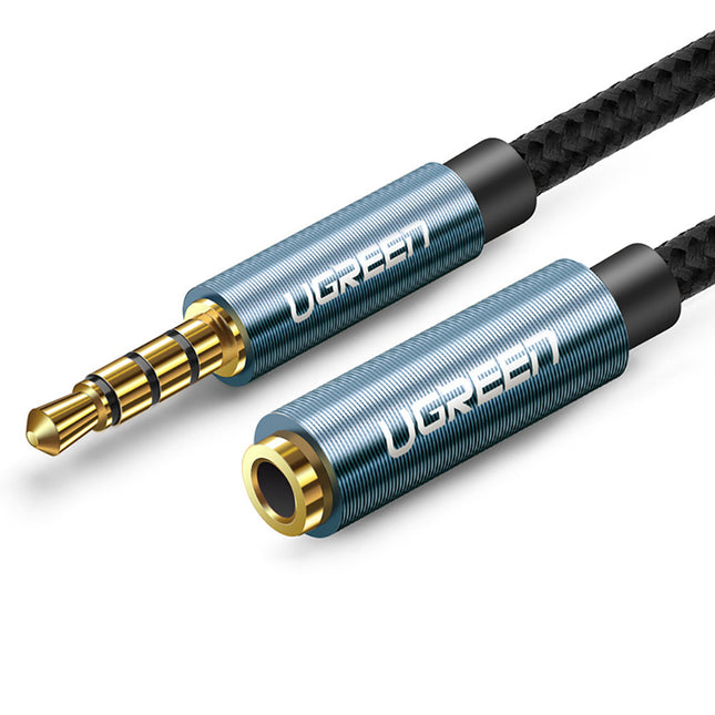 UGREEN Adapter extension adapter for mini headphones 3.5mm 0.5m blue