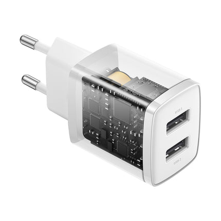BASEUS Small network charger Compact 2x USB 10.5W white – image 6