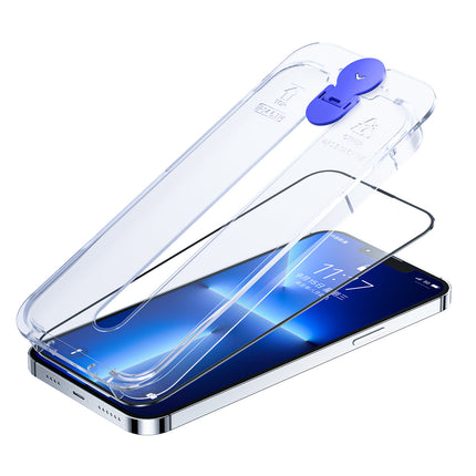 JOYROOM Hardened glass for iPhone 14 Plus with Knight transparent mounting kit