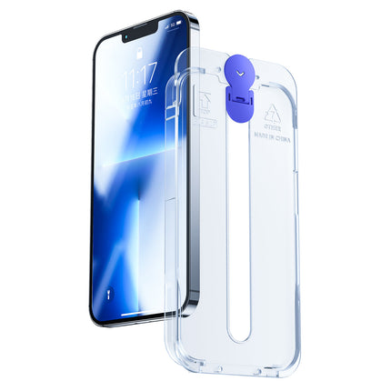 JOYROOM Hardened glass for iPhone 14 Plus with Knight transparent mounting kit – image 2