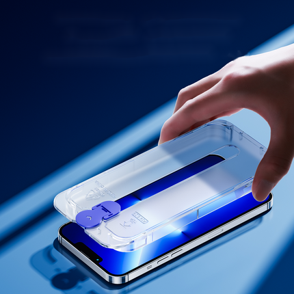 JOYROOM Hardened glass for iPhone 14 Plus with Knight transparent mounting kit – image 6