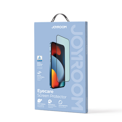 JOYROOM Green tempered glass for iPhone 14 Pro with Anti Blue Light filter for the whole Knight screen – image 5