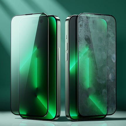 JOYROOM Green tempered glass for iPhone 14 Plus with Anti Blue Light filter for the whole Knight screen – image 6