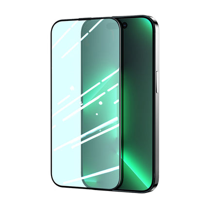 JOYROOM Green tempered glass for iPhone 14 Pro Max with Anti Blue Light filter for the whole Knight screen