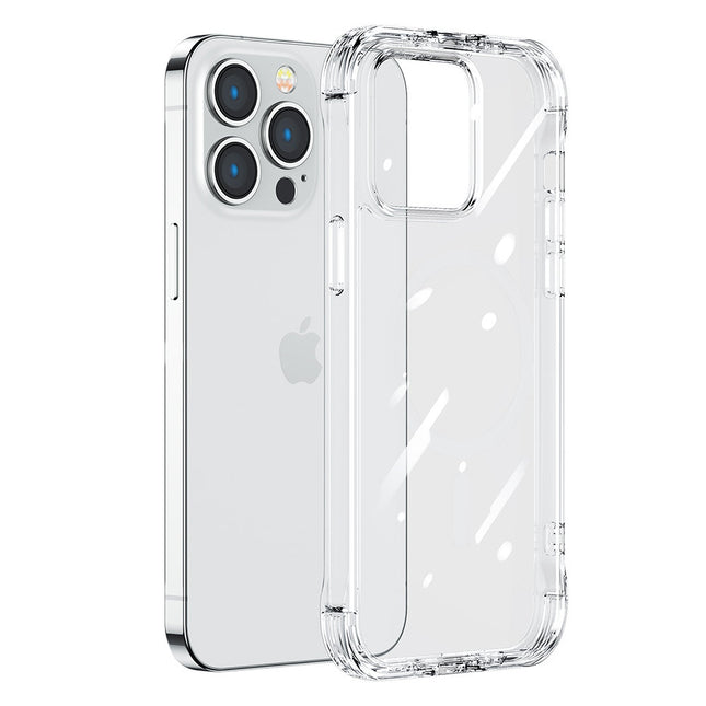 JOYROOM Case cover for iPhone 14 Pro armored case with hooks stand transparent
