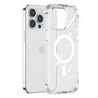 JOYROOM Magnetic case for iPhone 14 Plus armored cover with hooks a transparent