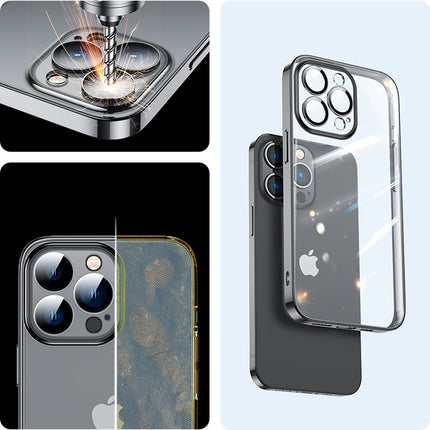 JOYROOM Case gel case for iPhone 14 Plus case cover with metallic frame 14Q black – image 3