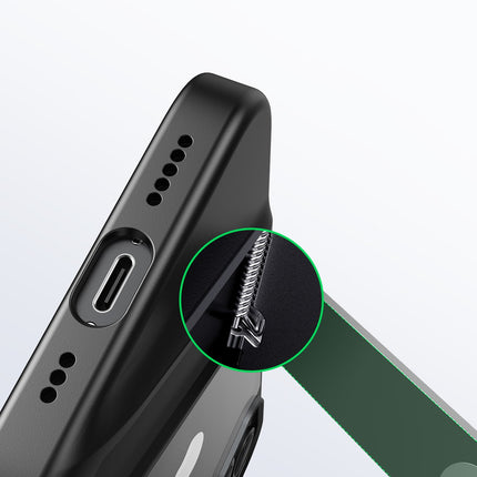 UGREEN Rigid case with gel frame and built-in stand for iPhone 14 black – image 7