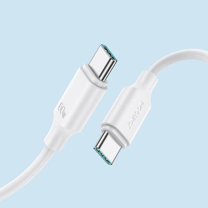 JOYROOM USB-C cable - USB-C 480Mb/s 60W 1m white – image 4