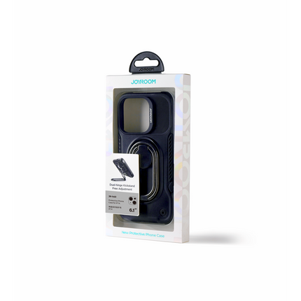 JOYROOM Case for iPhone 14 armored case with stand ring holder black – image 10