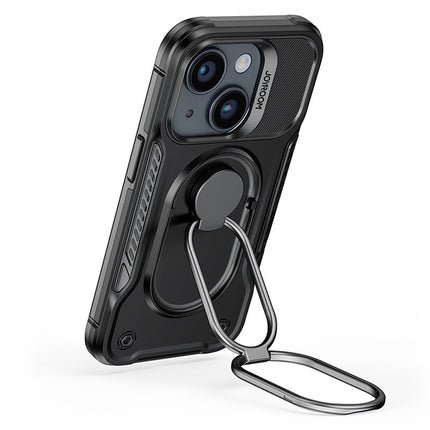 JOYROOM Case for iPhone 14 armored case with stand ring holder black – image 2