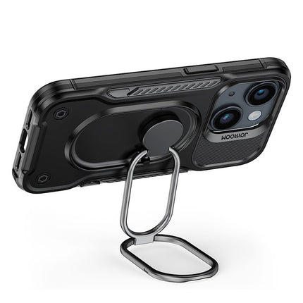 JOYROOM Case for iPhone 14 armored case with stand ring holder black – image 3