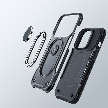 JOYROOM Case for iPhone 14 armored case with stand ring holder black – image 5