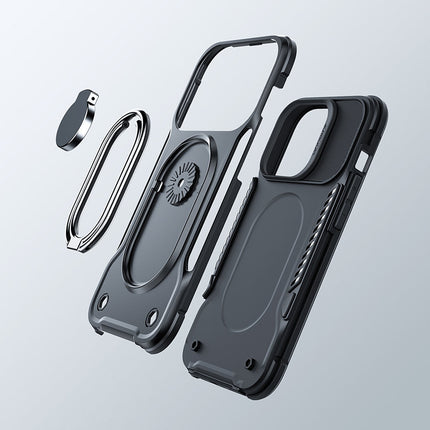 JOYROOM Case for iPhone 14 Pro armored cover with handle ring holder black – image 2