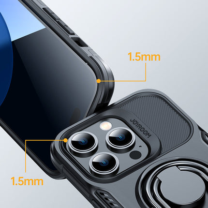 JOYROOM Case for iPhone 14 Pro armored cover with handle ring holder black – image 3