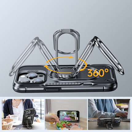 JOYROOM Case for iPhone 14 Pro armored cover with handle ring holder black – image 5