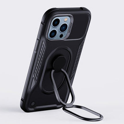 JOYROOM Case for iPhone 14 Pro armored cover with handle ring holder black – image 8