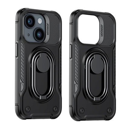 JOYROOM Case for iPhone 14 Plus armored cover with handle ring holder black – image 4