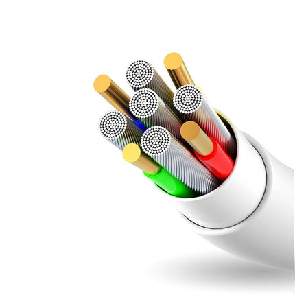DUDAO Wire cable for iPhone USB - Lightning 3A 1m white – image 4