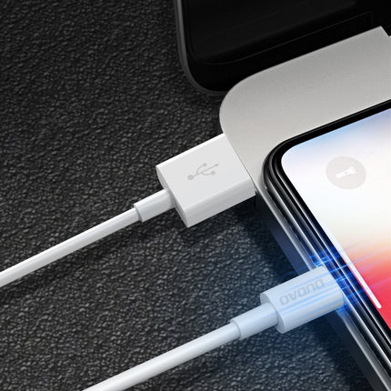 DUDAO Wire cable for iPhone USB - Lightning 3A 1m white – image 8