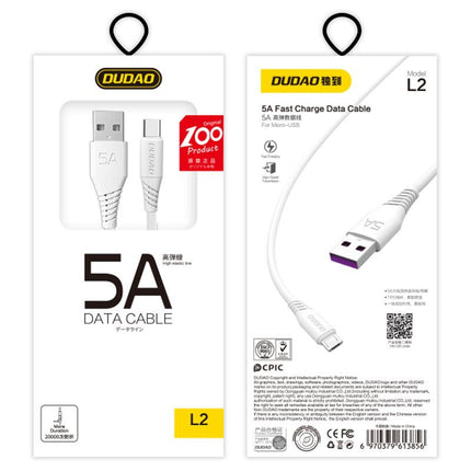DUDAO USB cable - USB-C 5A 2m white