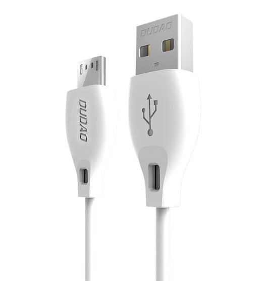DUDAO USB cable - micro USB 2.4A 2m white