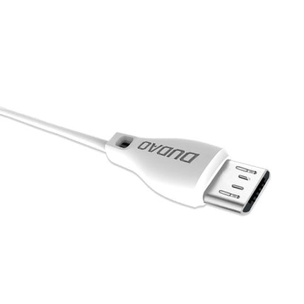DUDAO USB cable - micro USB 2.4A 2m white – image 2