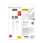 DUDAO USB cable - USB-C 2.1A 1m white