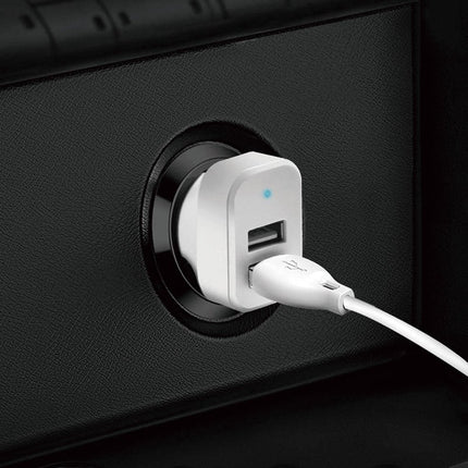 DUDAO 3w1 Car phone charging kit + white cable – image 5