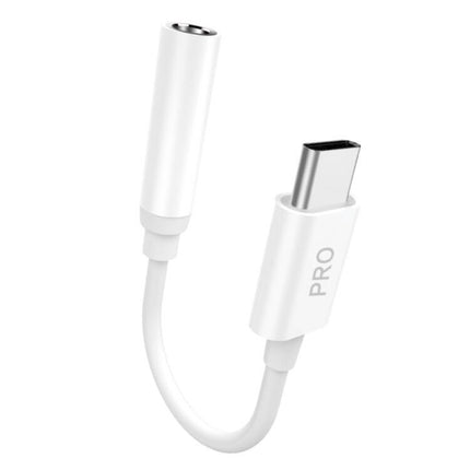 DUDAO Adapter audio adapter for headphones from USB-C to mini jack 3.5 mm white – image 2