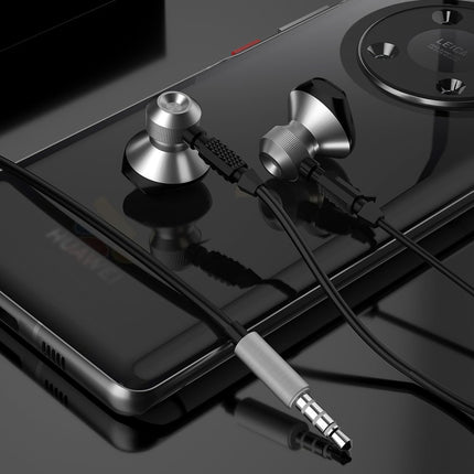 DUDAO Metal wire earphones 3,5 mm mini grey jack – image 2