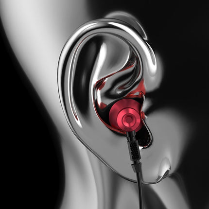 DUDAO Metal wire earphones 3,5 mm mini grey jack – image 4