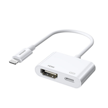 JOYROOM iPhone Lightning to HDMI FullHD + Lightning adapter, white