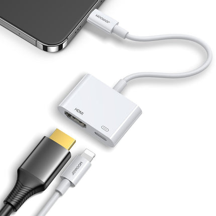JOYROOM iPhone Lightning to HDMI FullHD + Lightning adapter, white – image 2